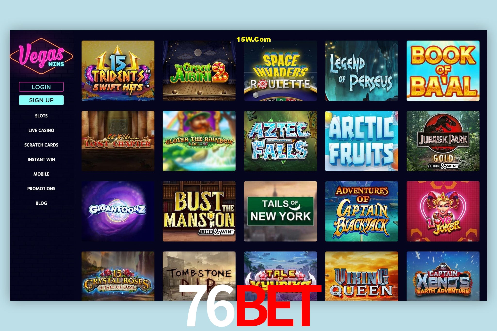 Mesa de Blackjack 76Bet